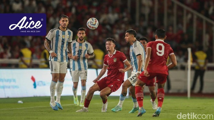 Babak pertama laga Indonesia vs Argentina di GBK dalam FIFA Match Day, Senin 19 Juni 2023.
