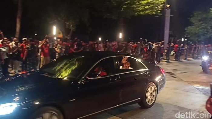 Jokowi tiba di GBK (Adrial Akbar/detikcom)
