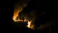 Cuaca panas yang melanda Kalimantan Selatan dalam beberapa hari terakhir membuat kebakaran lahan cepat meluas.