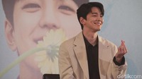 Senyum Kim Mingue memang bisa banget bikin nggak fokus, ya? (Foto: Ari Saputra/detikcom)