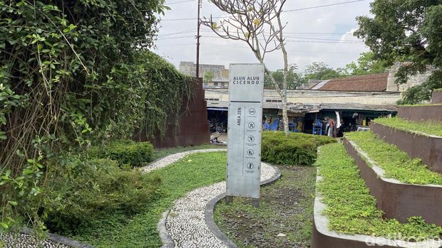Kondisi Alun-Alun Cicendo, Senin (19/6/2023)
