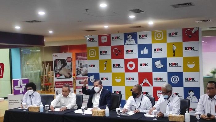 Konferensi pers Dewas KPK (Azhar-detikcom)