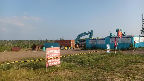 Lokasi pembangunan Tol Gilimanuk-Mengwi di Jembarana, Minggu (18/6/2023).