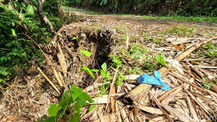 Lokasi tempat mayat ditemukan di dekat vila Cisolok, Kabupaten Sukabumi