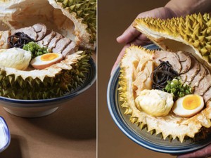 Penggemar Ramen Merapat! Ini Ramen dalam Durian yang Gurih Creamy