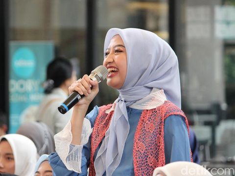 Peserta audisi Emeron Hijab Hunt 2023 wilayah Jabodetabek di Summarecon Mall Bekasi.