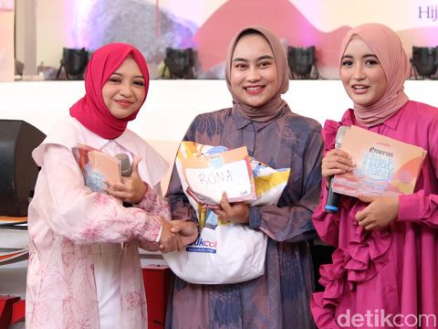 Peserta audisi Emeron Hijab Hunt 2023 wilayah Jabodetabek di Summarecon Mall Bekasi.