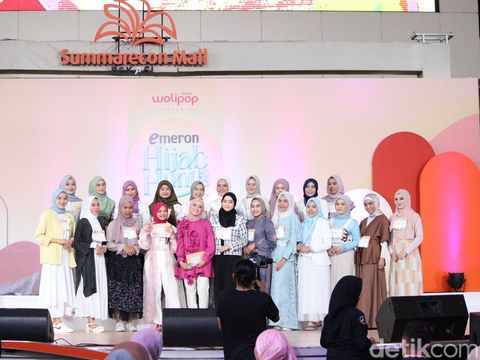 20 peserta terpilih dalam audisi Emeron Hijab Hunt 2023 wilayah Jabodetabek di Summarecon Mall Bekasi.