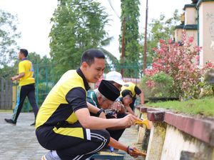 Polres Kobar Revitalisasi Situs Budaya Istana Kuning di Hari Bhayangkara