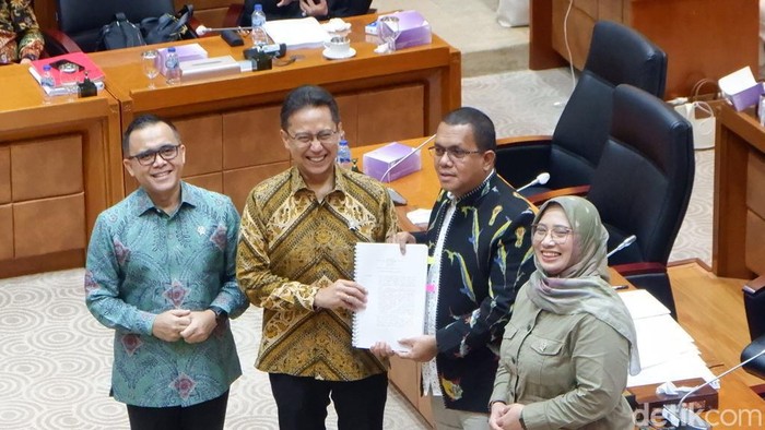 Rapat RUU Kesehatan, Senin (19/6/2023). (Dwi Rahmawati/detikcom).
