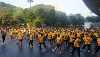 Fun run dihadiri oleh lebih dari 300 peserta dari karyawan dan undangan.  