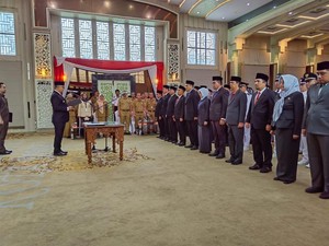 Walkot Jambi Lantik Camat-Lurah dan Pejabat Lainnya Jelang Akhir Masa Jabatan