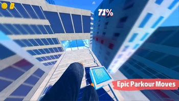 Kurang lebih gameplay masih sama dengan Parkour Race. Kendati demikian, pemeran utama di Rooftop Run sedikit berbeda. Foto: (Google Play Store).