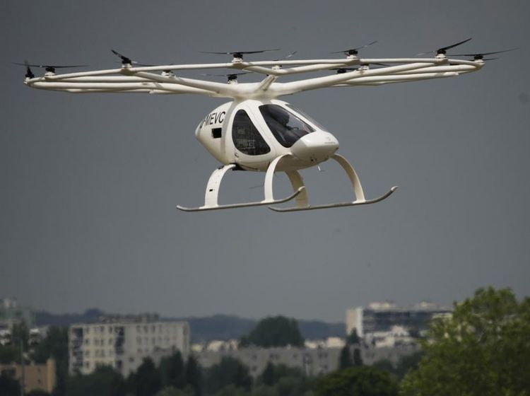 Aksi Taksi Terbang Volocopter 2X di Langit Prancis