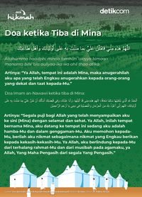 Doa Ketika Tiba Di Mina Dalam Rangkaian Ibadah Haji