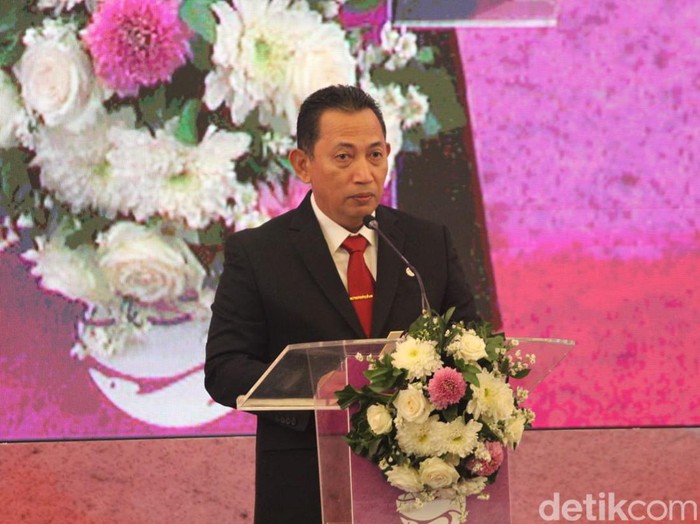 Kapolri Jenderal Listyo Sigit Prabowo membuka Pertemuan Senior Officials Meeting on Transnational Crimes (SOMTC) yang ke-23 di Royal Ambarrukmo, Sleman, DIY, Selasa (20/6/2023).