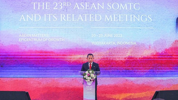 Kapolri Jenderal Listyo Sigit Prabowo menekankan soal pemberantasan tindak pidana perdagangan orang (TPPO) di acara ASEAN SOMTC Leaders di DIY. (dok Polri)