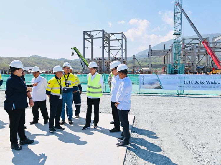 Penampakan Proyek Smelter Amman Mineral yang Dipantau Jokowi
