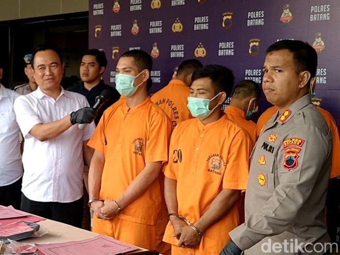 Pers rilis kasus pencurian motor di Mapolres Batang, Selasa (20/6/2023).
