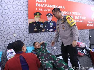 Gelar Bakti Kesehatan, Polisi di Bojonegoro Kumpulkan 149 Kantong Darah