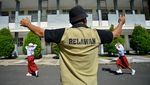 Antusias Anak-anak SD di Padang Ikut Simulasi Gempa dan Tsunami