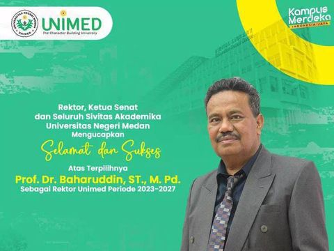 Rektor Unimed Lantik Prof Dr Baharuddin Jadi Ketua Lppm Periode 2020 