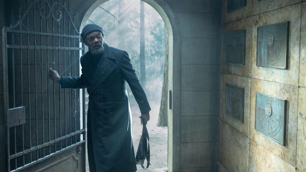 Samuel L. Jackson as Nick Fury in Marvel Studios' SECRET INVASION, exclusively on Disney+. Photo by Des Willie. © 2023 MARVEL.