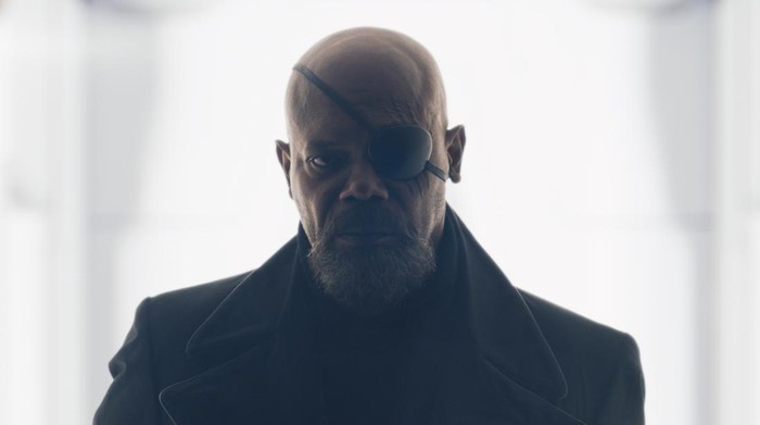Samuel L. Jackson as Nick Fury in Marvel Studios Secret Invasion, exclusively on Disney+. Photo courtesy of Marvel Studios. © 2022 MARVEL.