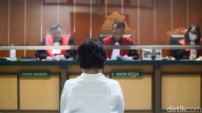 Natalia Rusli divonis 8 bulan penjara usai dinyatakan bersalah melakukan penipuan terkait kasus KSP Indosurya. Natalia tersenyum usai menerima putusan hakim.