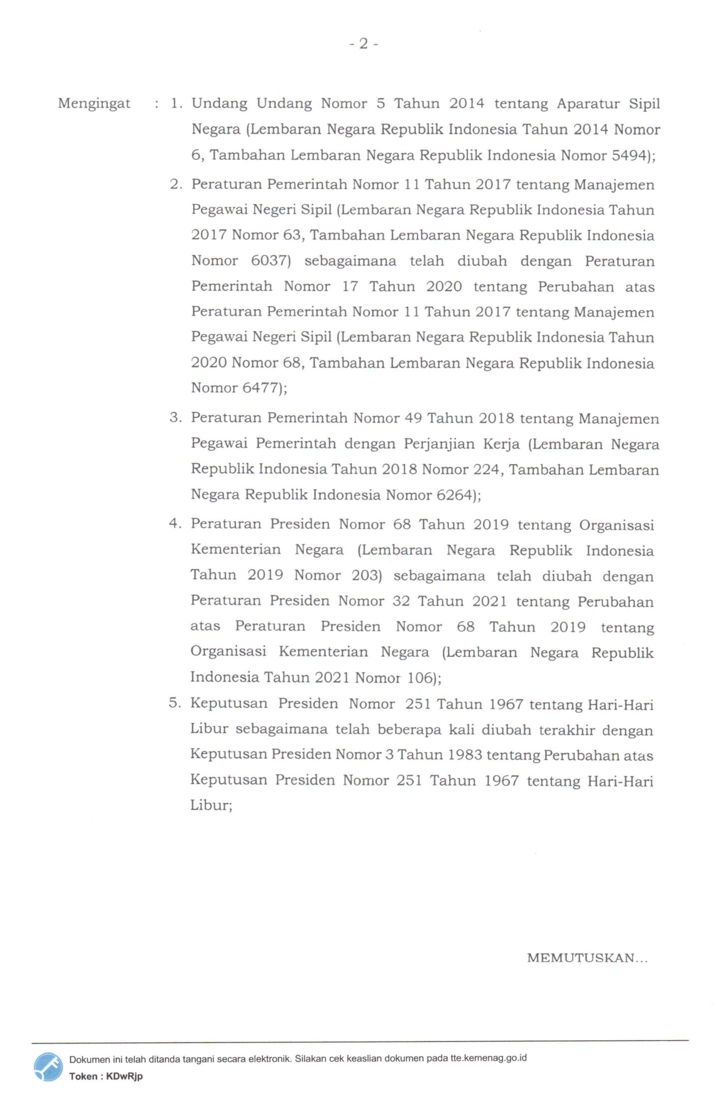 SKB tiga Menteri terkait libur cuti bersama Idul Adha. (Dok. Istimewa)