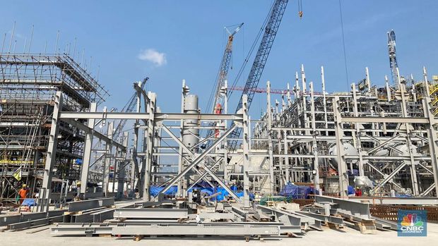 Smelter Freeport Indonesia di Gresik, Jawa Timur. (CNBC Indonesia/Verda Nano Setiawan)