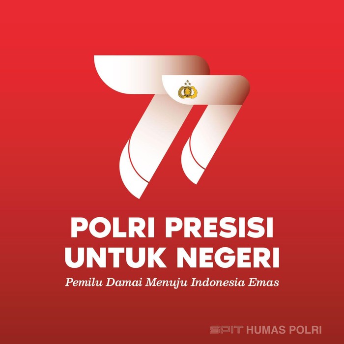 Logo HUT ke-77 Bhayangkara