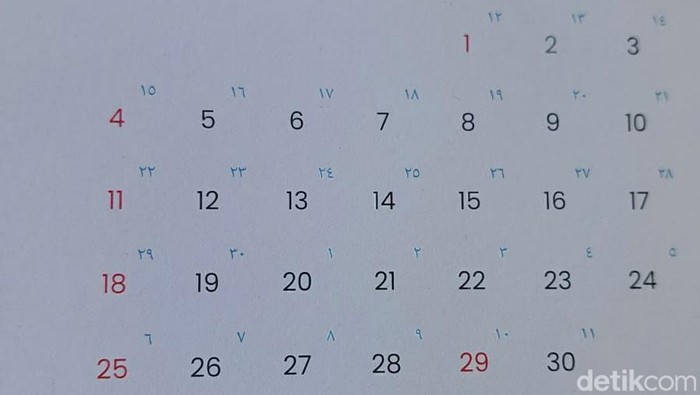 Kalender bulan Juni 2023.