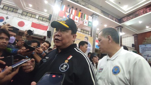 Kepala BNN RI Komjen Petrus Reinhard Golose di Auditorium Widya Sabha Unud, Rabu (21/6/2023) malam. (I Wayan Sui Suadnyana/detikBali)