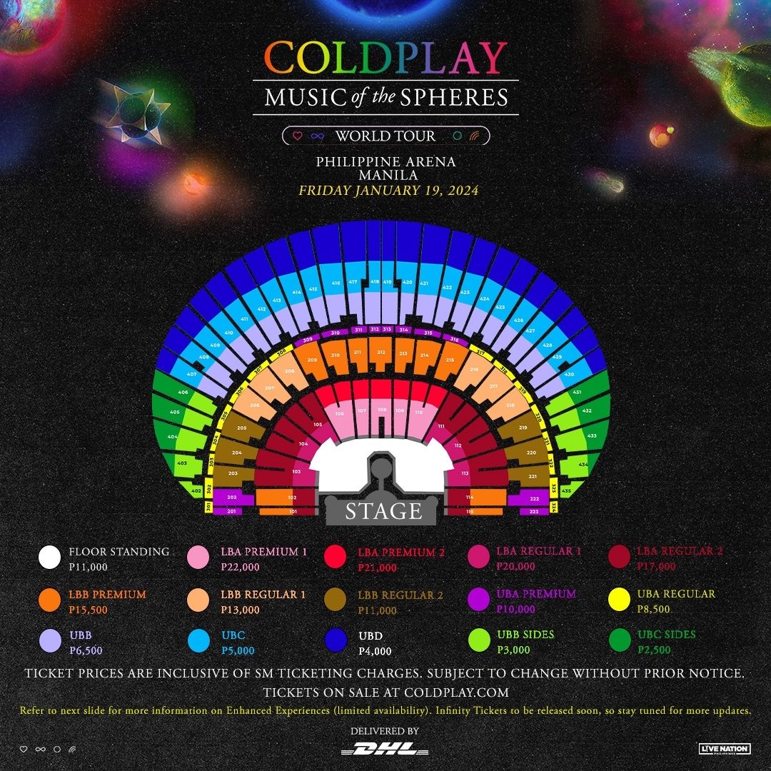 Daftar Harga Tiket Coldplay Filipina 2025 dan Jadwal War Tiketnya