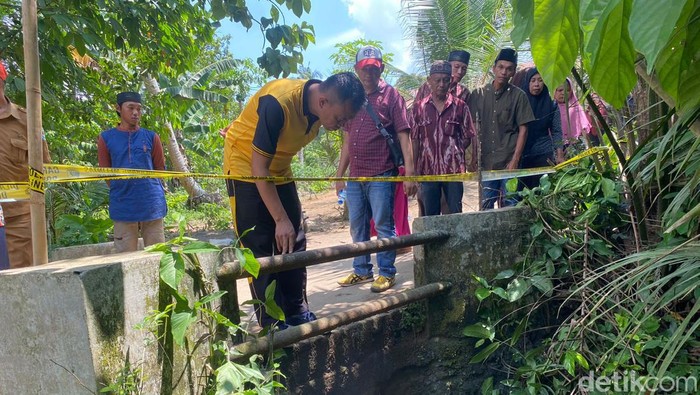 Lokasi bunuh diri seorang petani di Batu Bara.