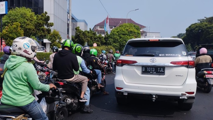 Macet di Jalan Abdul Muis, Jakpus (Brigitta-detikcom)
