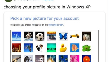 Pilih profile picture kamu di Windows XP! Mana favoritmu? Foto: NostalgiaFolder via Bored Panda  