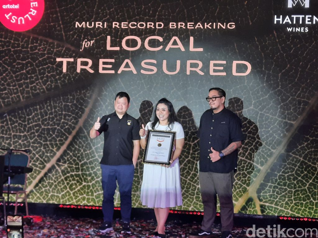 Pemecahan rekor pencicipan wine terbanyak oleh Artotel