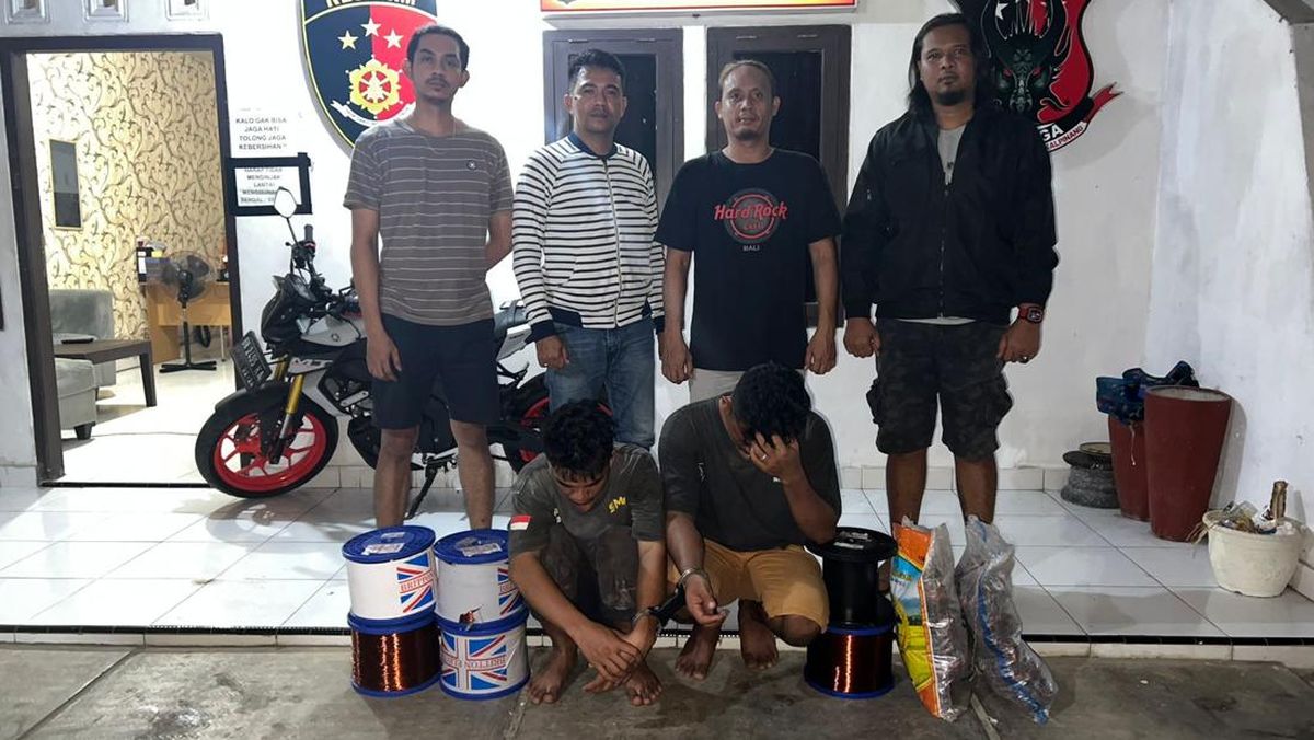 Mantan Karyawan Transmart Pangkalpinang Curi Kabel, Rugikan Rp 3,6 Juta