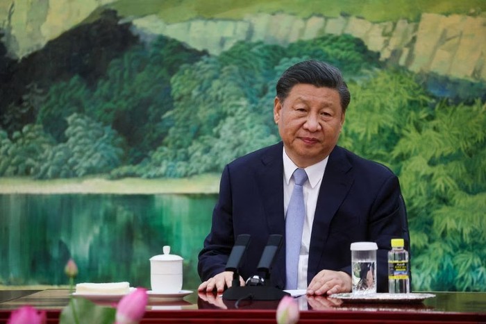 Chinese President Xi Jinping looks on as he meets with U.S. Secretary of State Antony Blinken (not pictured) in the Great Hall of the People in Beijing, China, June 19, 2023. REUTERS/Leah Millis/Pool