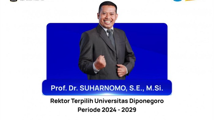 Prof. Dr. Suharnomo, S.E., M.Si terpilih menjadi Rektor Universitas Diponegoro (Undip) Semarang masa jabatan 2024-2029. Foto diunggah pada Rabu (21/6/2023).