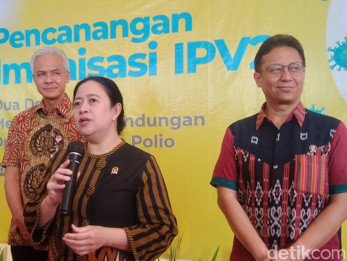 Puan Maharani di Grha Bung Karno, Kabupaten Klaten, Jawa Tengah, Rabu (21/6/2023).