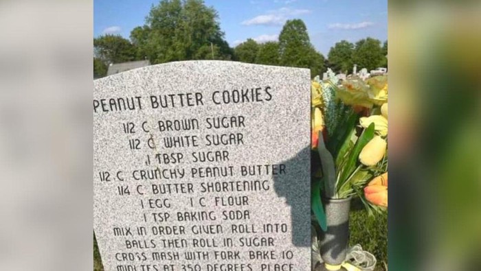Resep cookie di batu nisan