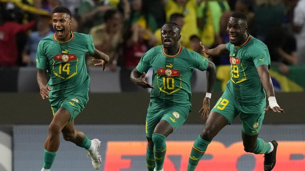 Sadio Mane Brace, Senegal Taklukkan Brasil di FIFA Matchday