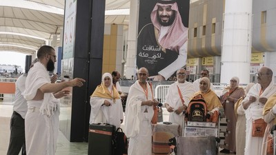 Suasana Bandara Internasional Jeddah Dipenuhi Jemaah Calon Haji
