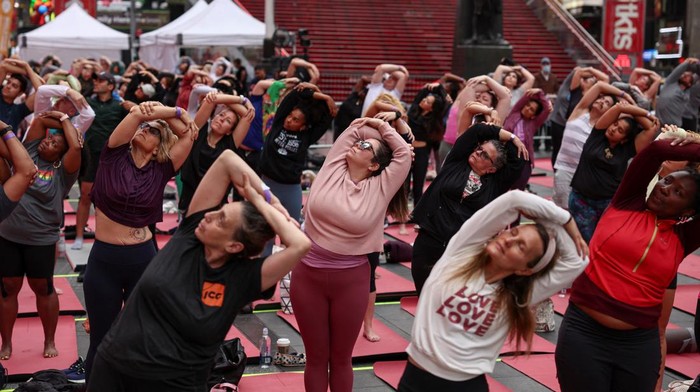 People participate in the 