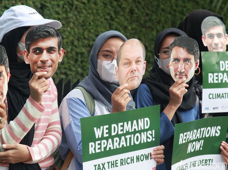 Desak G7 Setop Beri Utang, Pendemo Geruduk Kedubes Prancis