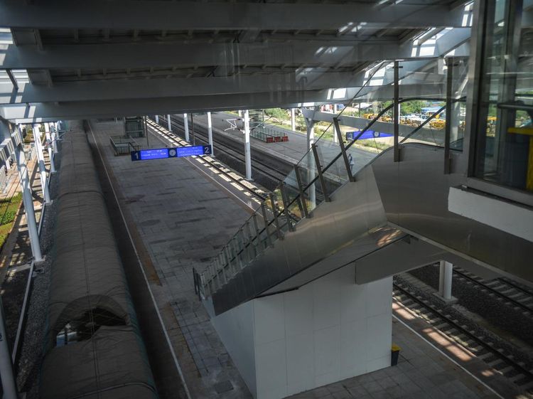 Foto Terkini Stasiun Kereta Cepat Tegalluar yang Nyaris Rampung