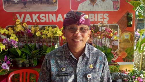 Kepala Dinas Pertanian, Pangan dan Perikanan Kabupaten Karangasem I Nyoman Siki Ngurah saat ditemui di Taman Budaya Candra Buana, Karangasem Kamis (22/6/2023).